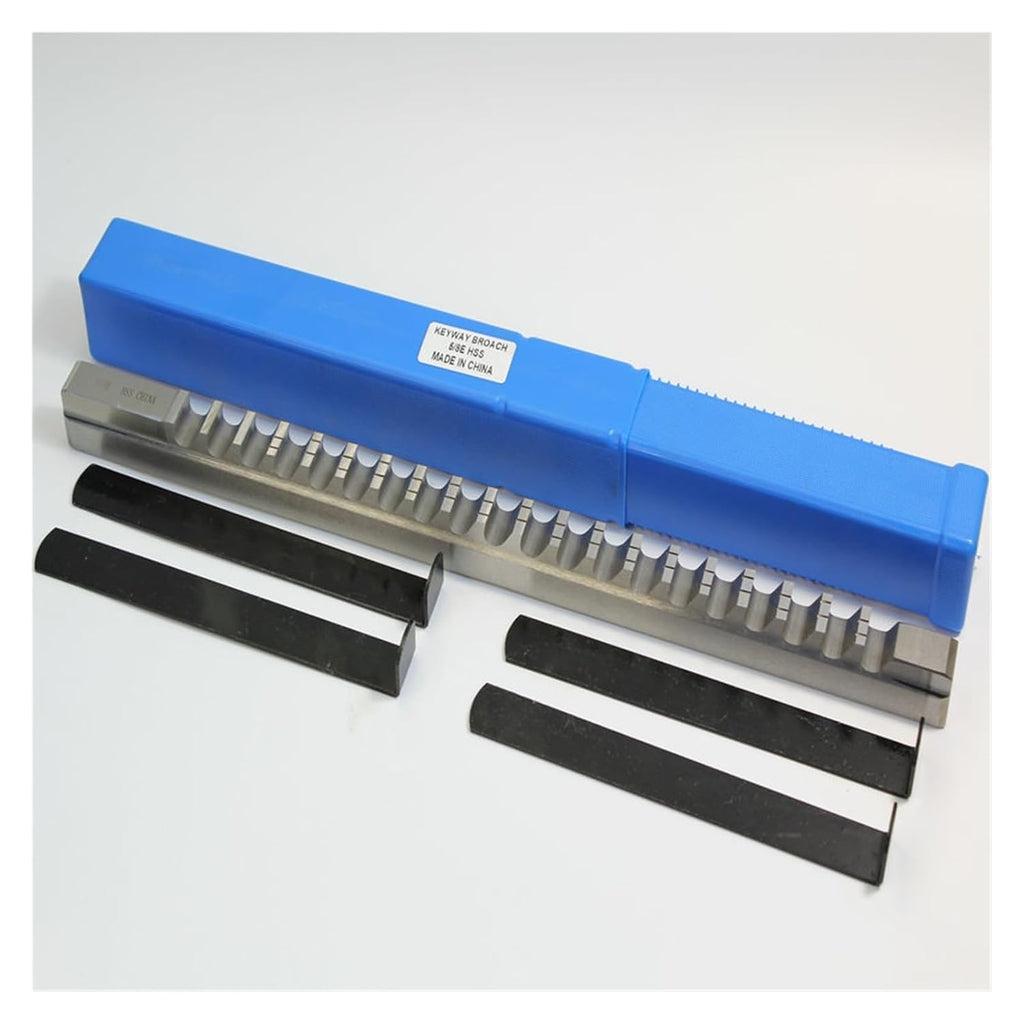 E-16MM E-18MM Push-Type Keyway Broach 5/8 3/4 High-Speed Steel Broach Cutting Tool for CNC Router Metalworking Heat Resistance(E1-16mm)