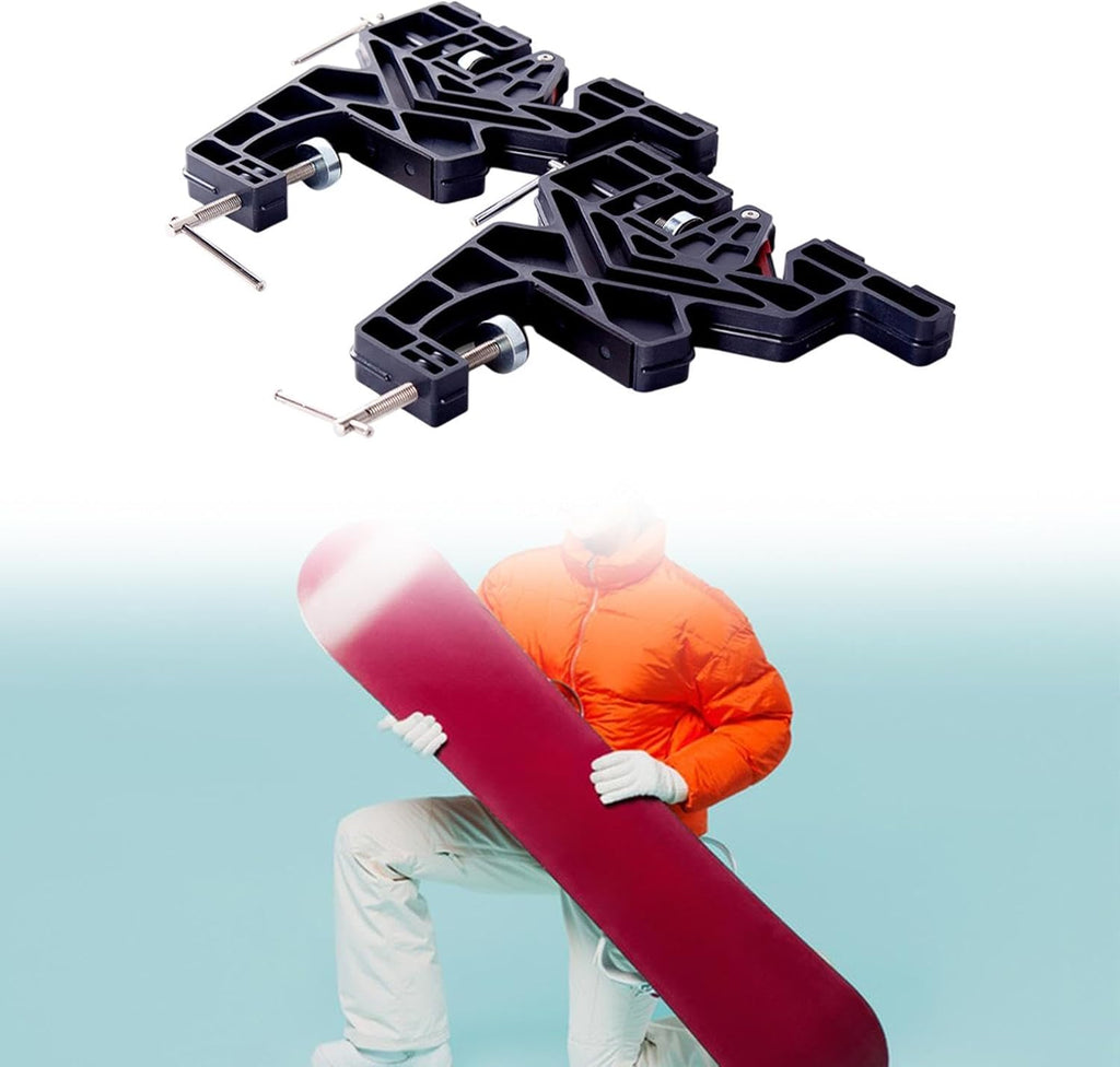 Colaxi 2X Ski Snowboard Vises Fixed Vises Waxing Repair Tools Lightweight Maintenance Easy to Use Simple Waxing Ski Vises Adjustable