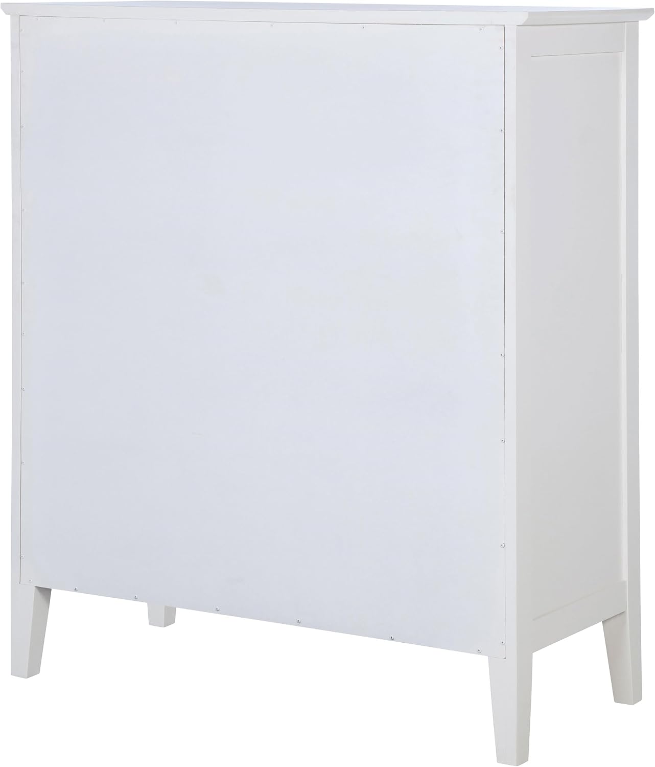 Coaster Home Furnishings - Bexhill - Wood - 8-Drawer Chest with Rattan Fronts, Black Felt Lining and Convex Design - Coastal - Bedroom - White - 223475
