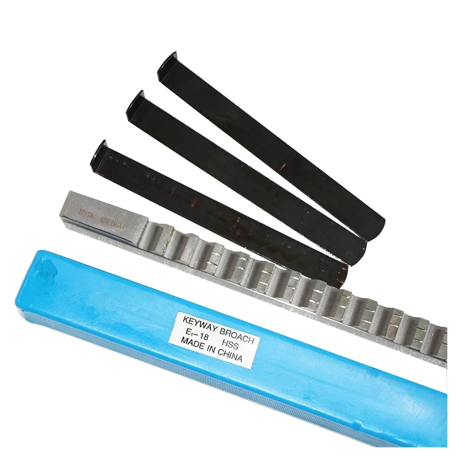 16mm E Push-Type Keyway Broach Metric Sized HSS Broach Cutting Tool for CNC Machine Heat Resistance