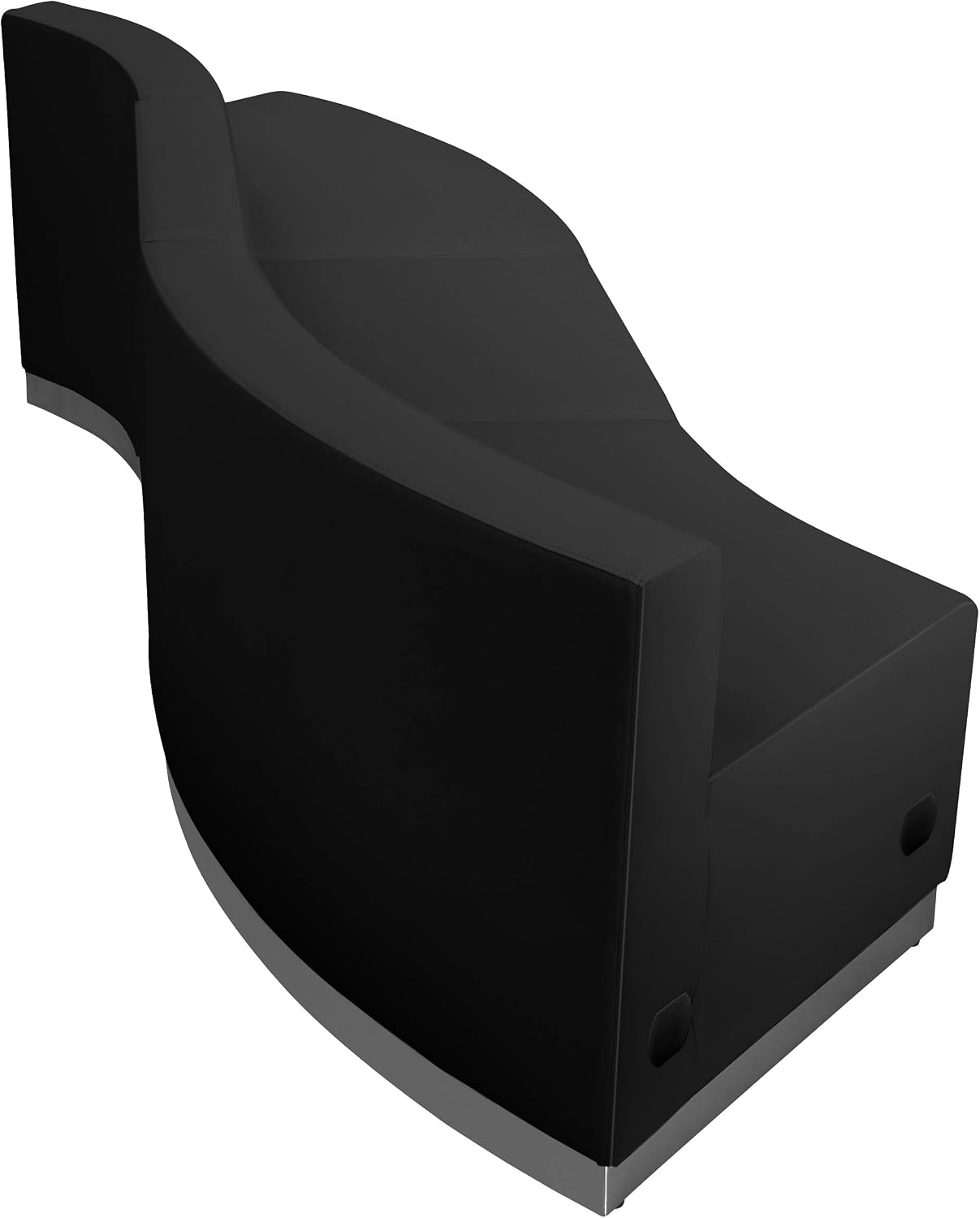 Flash Furniture HERCULES Alon Series Black LeatherSoft Reception Configuration, 3 Pieces