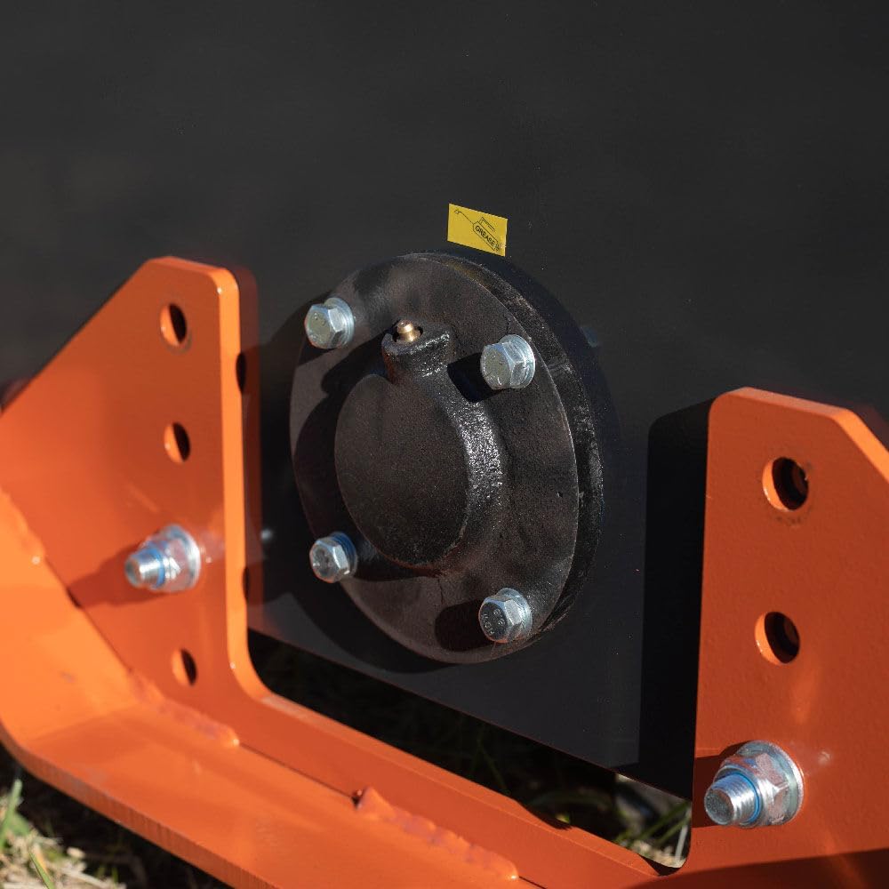 Titan Attachments 60' Heavy-Duty Rotary Tiller Attachment, Universal Skid Steer Quick Tach, Bi-Directional Tiller for Landscaping, Home Garden, Vegetable Farming, Weed Removal Soil Cultivation