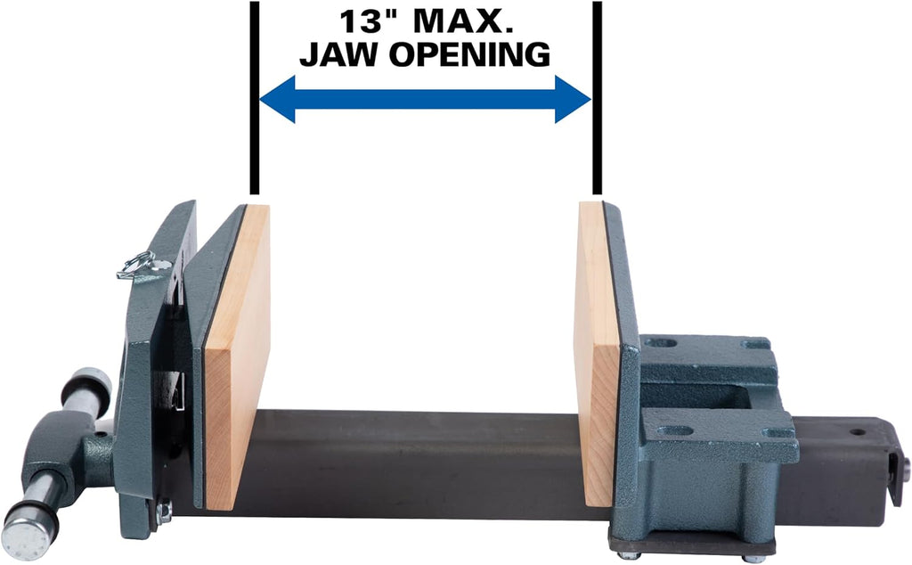 Wilton Woodworking Vise, 4' x 10' Pivot Jaw, 13' Jaw Opening (Model 79A)