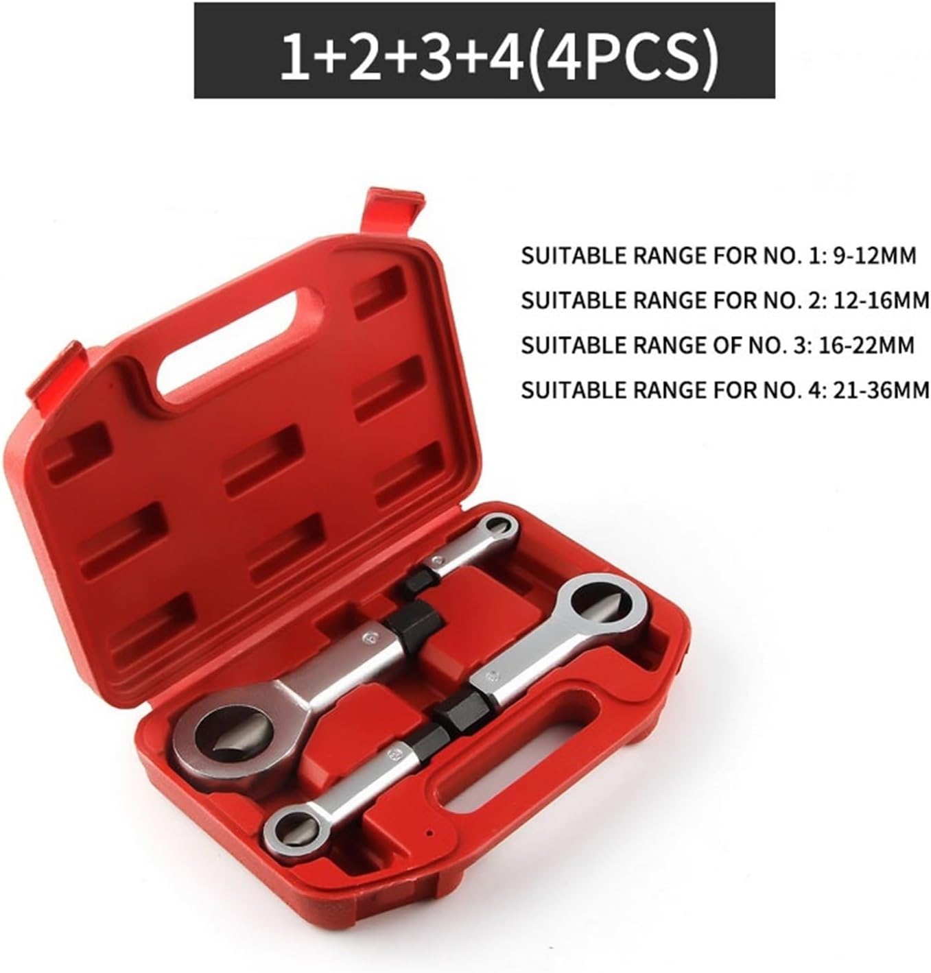Adjustable Puller 4Pcs 9-27mm Nut Splitter Damaged Bolt Nut Separator Extractor Remover Cutting Tools Screw Breaker Set