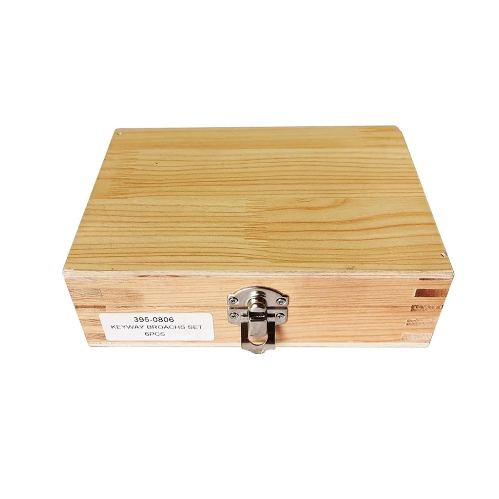 Keyway Broach Set, Metric Sized 2mm 3mm Broaches 6/8/10 High Speed Steel CNC Cutting Tools with Shims Heat Resistance