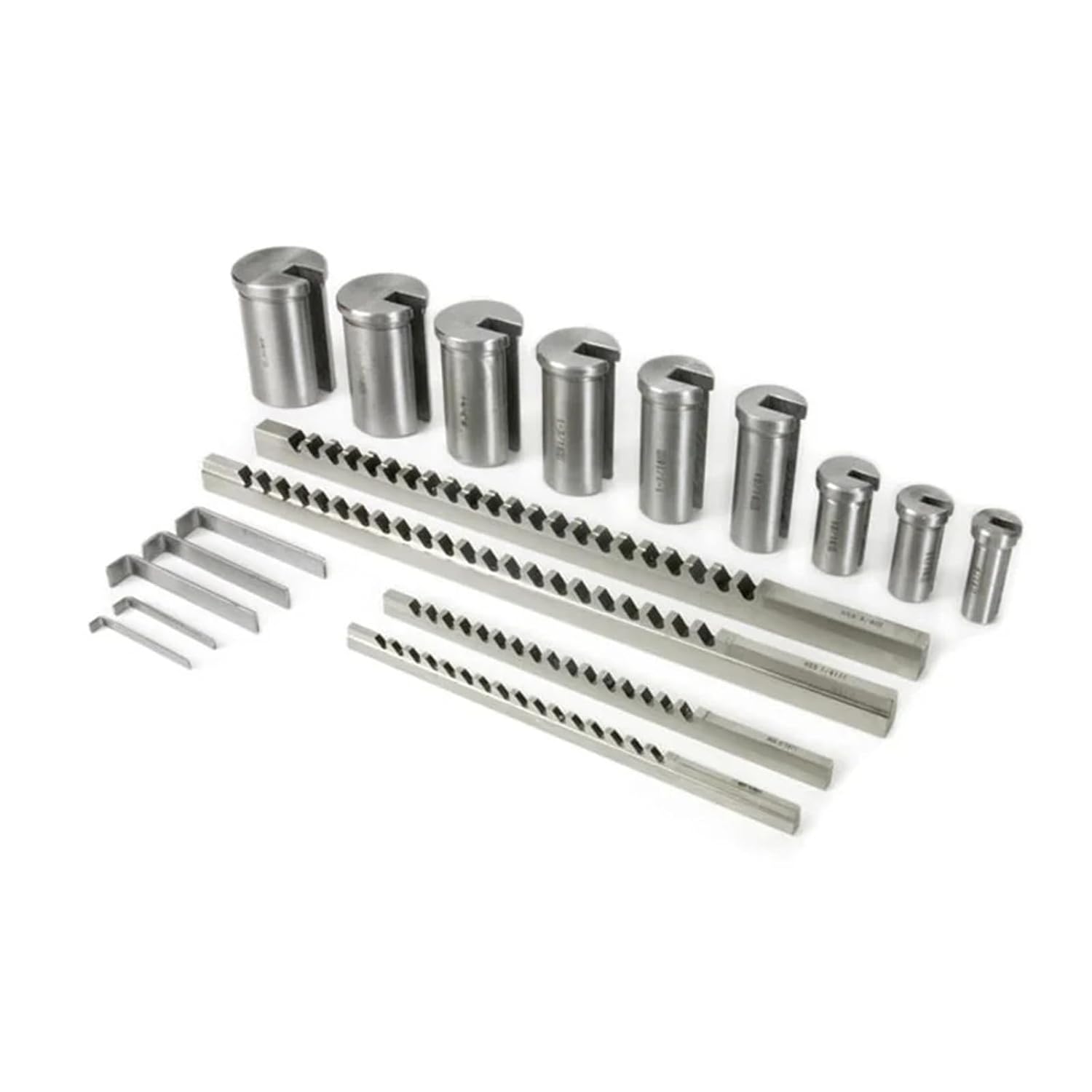 HSS Keyway Broach Set Metric High Speed Steel with Guide Bushing for CNC Cutting Machine Tool Heat Resistance