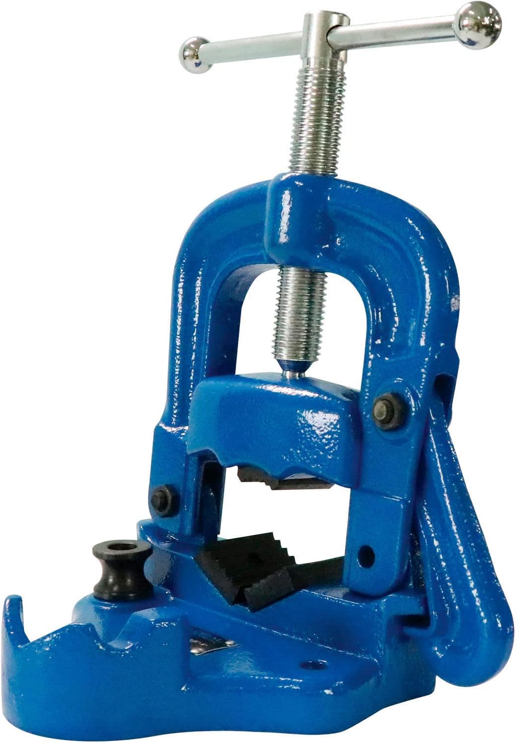 Global Industrial Bench Yoke Vise, 1/8', 4' Pipe Capacity