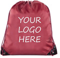 Mato & Hash Custom Bags With Your Logo | 100PK Promotional Drawstring Backpack - 100PK Maroon CE2500