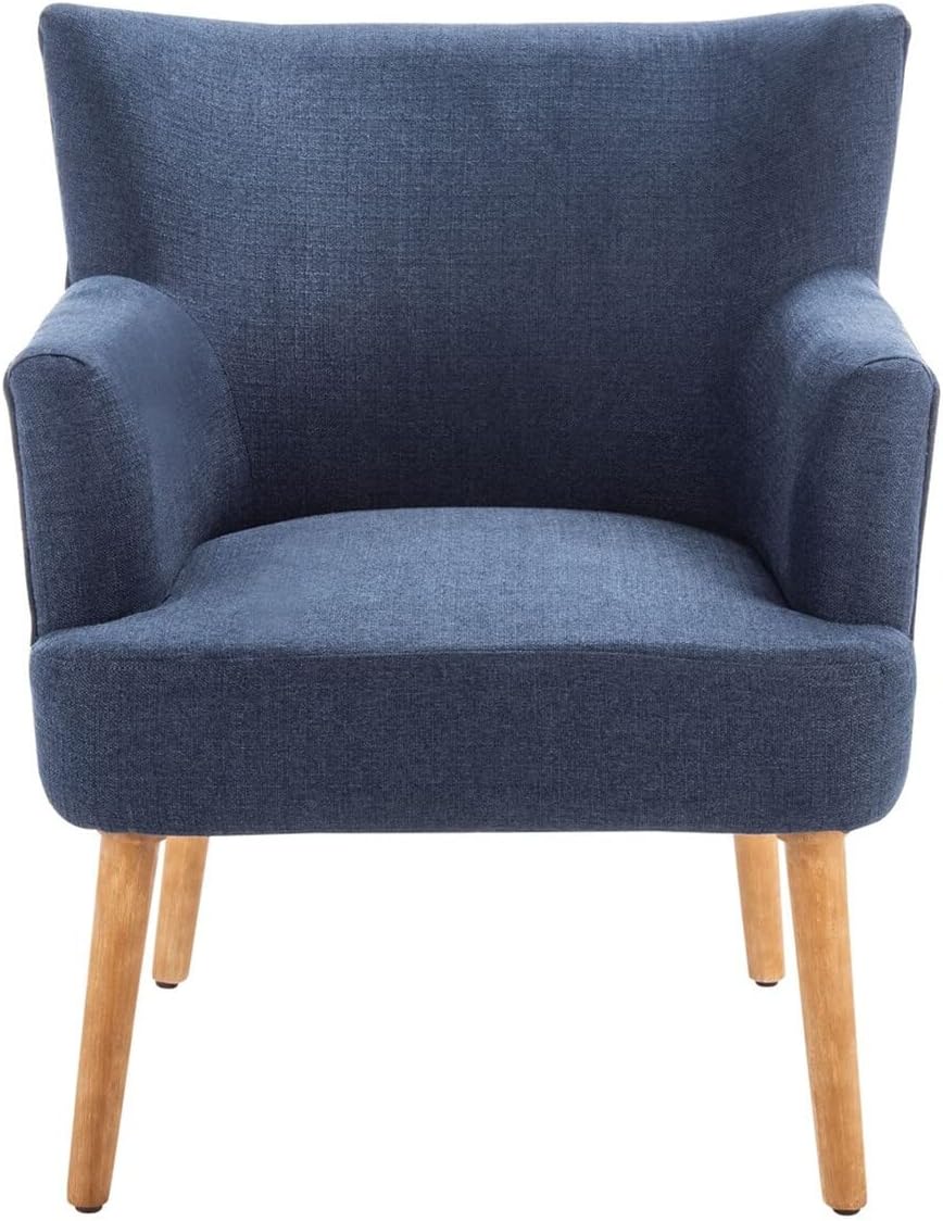 SAFAVIEH Home Collection Delfino Navy/Natural Accent Chair