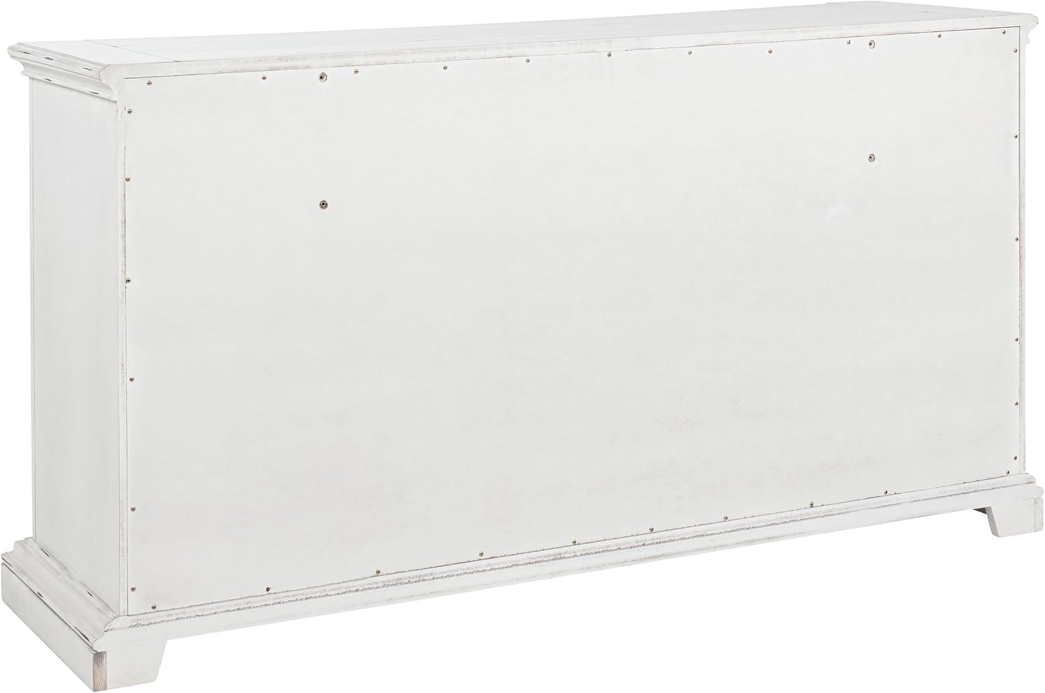 Coaster Home Furnishings - McKinney - Poplar Wood - 6-Drawer Dresser with Traditional Style, Jewelry Tray, Ornate Trim and Antique Bronze Hardware - Bedroom - Vintage White - 215873
