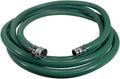 Gloxco Heavy Duty Green PVC Suction Hose Assembly for Water Transfer, 2' Inside Diameter, Installed Male x Female Cam and Groove Fittings, 40 ft Length