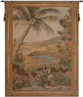 Charlotte Home Furnishings Inc. L'oasis French Tapestry Wall Hanging 58 X 44 Inch Viscose Cotton And Polyester Blend Wall Art Woven In France Perfect For Home Decor And Wall Decor