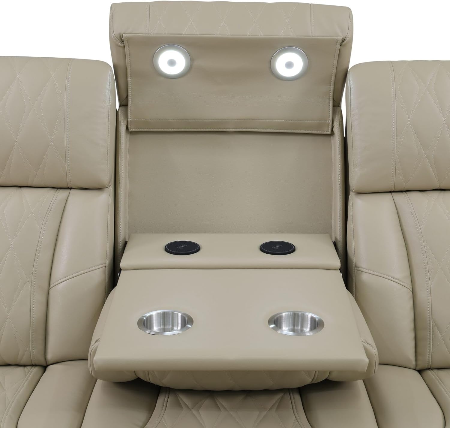 Max Power Recliner Living Room Set with LED for Living Room, Dormitory, Guest House, Playroom, Airbnb,Apartment