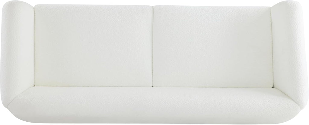 Christopher Knight Home 82 Inches Sofa Couch, Cozy 3-Seater, Boucle Fabric, Wood Frame, Beige