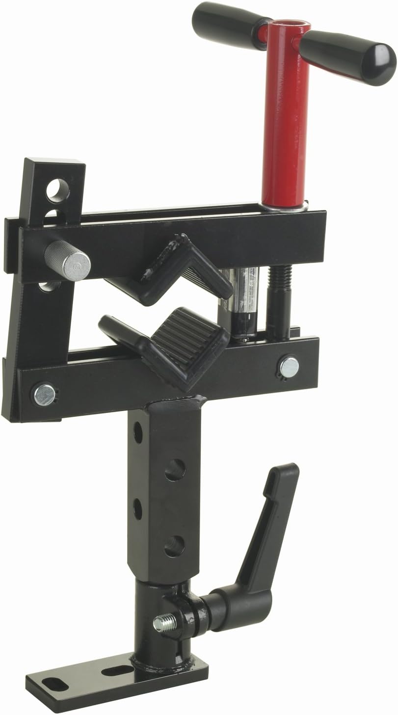 OTC 4779 Motorcycle Front Fork and Shock Vise - Holds up to 4' Diameter Round or Oddly Shaped Components Such as Forks, Shocks, Pistons, Rods, etc; Includes Adjustable Mounting Bracket