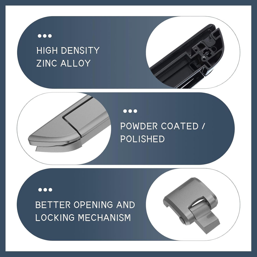 Tour Pack Latches Charcoal Pearl,Tour Pack Trunk Lid Latch with Keys Fit for Harley Touring/Road King/Road Glide/Street Glide/Electra Glide/Ultra-Classic 2014+