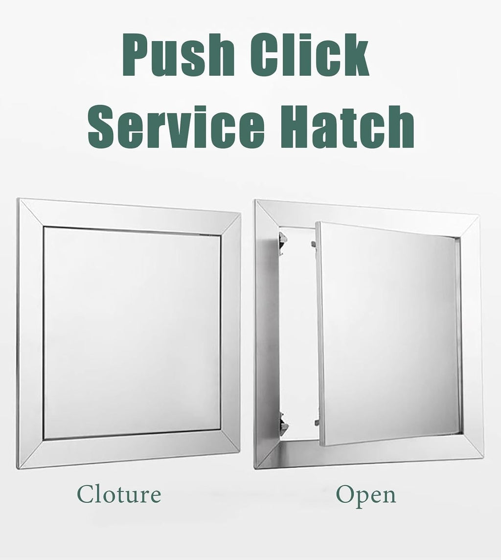 BBQ Access Door Stainless Steel, Touch Latch Single Access Cabinet Door, Plumbing Service Entrance Cover, Metal Inspection Loft Trap Hatch(500x650mm/20x26in)