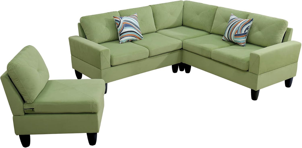 Max Sectional Sofa Set for Living Room, Apartment, Guest Room, playroom and Office