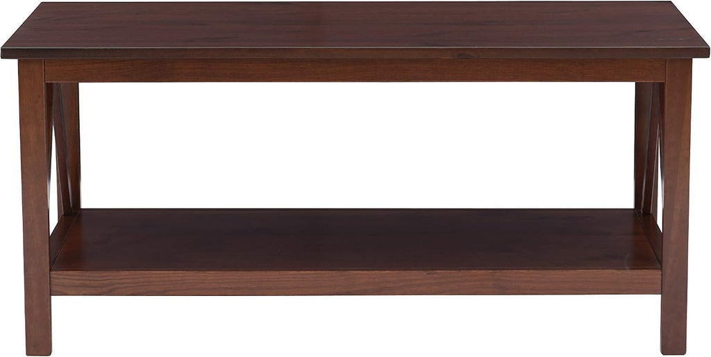 Linon Home Dcor Linon Home Decor Titian Coffee Table, 44.02'w x 21.97'd x 20'h, Antique Tobacco