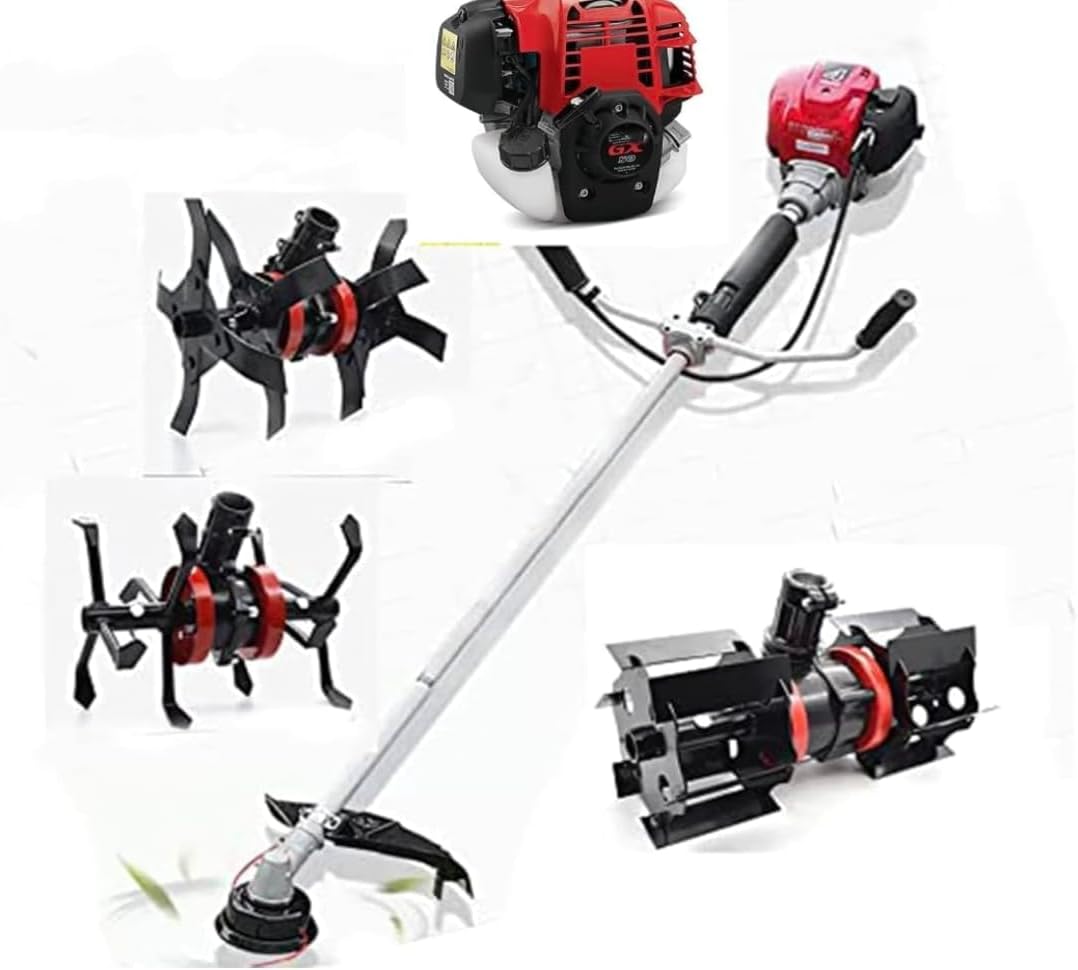GX50 Brush Cutter 3 in 1 Weed Eater Lawn Mower Cultivator Tiller 4 Strokes Pruner Trimmer rototiller