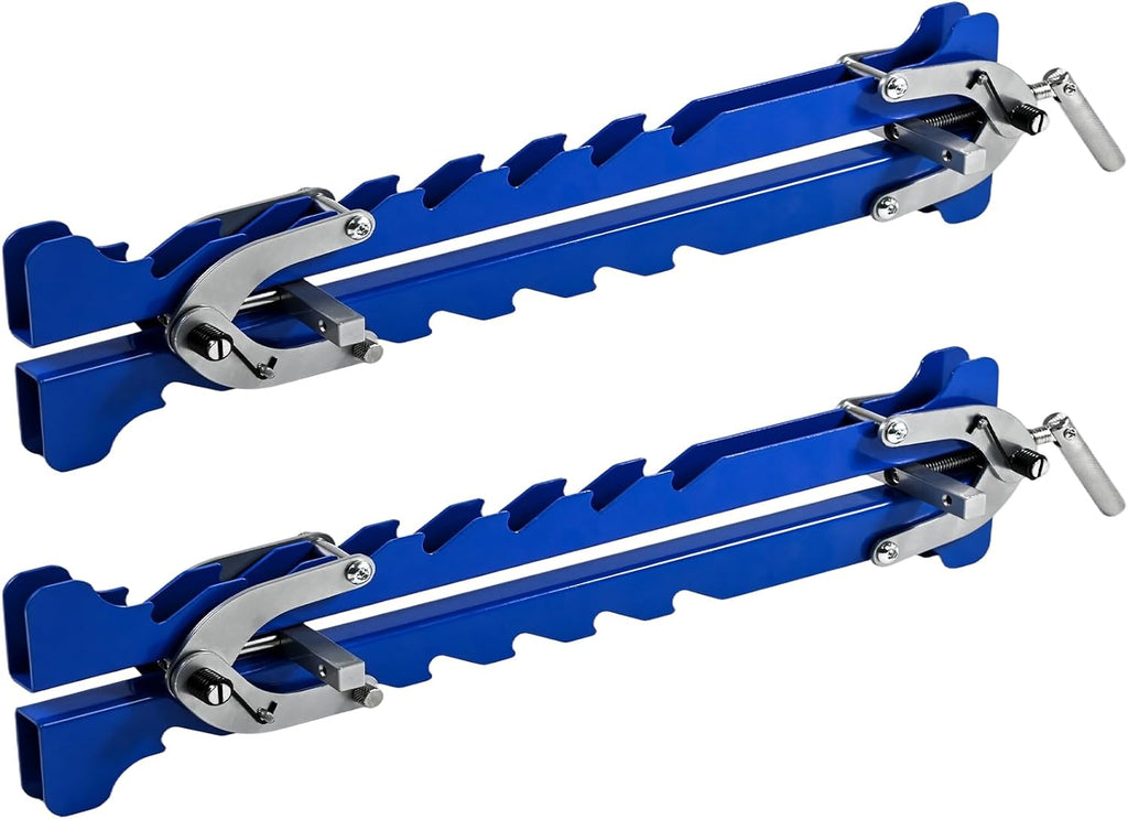 40.5 Inch 4-Way Pressure Woodworking Panel Clamps 2 Pack, Steel Adjustable Clamp with Storage Rack, Fits 10-36' Wide & 3/4-3' Thick for Boards, Tabletops, Cabinet Making