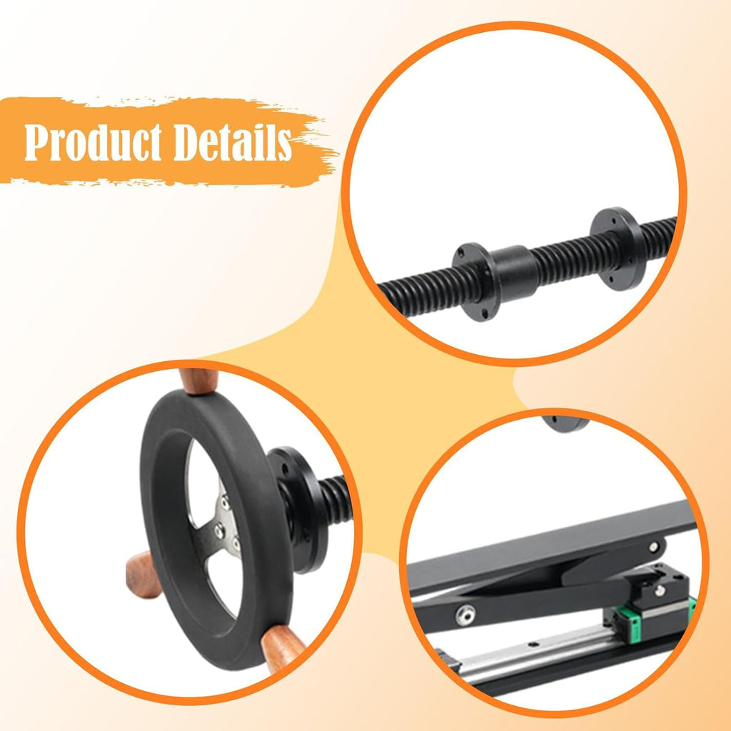 Generic Bench Screw Leg Vise Heavy Duty Easy to Install Premium with Handwheel, Black