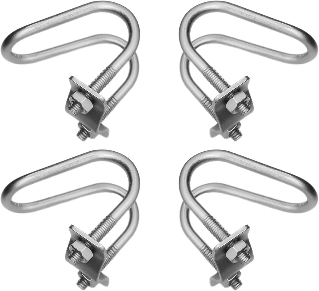 6 Pcs Cross-Connector Pipe Clip Galvanized Steel Cross Pipe Clamp Cross Tube Buckle Fits Pipes OD 1' and 1' - Dependable Stability Guaranteed!