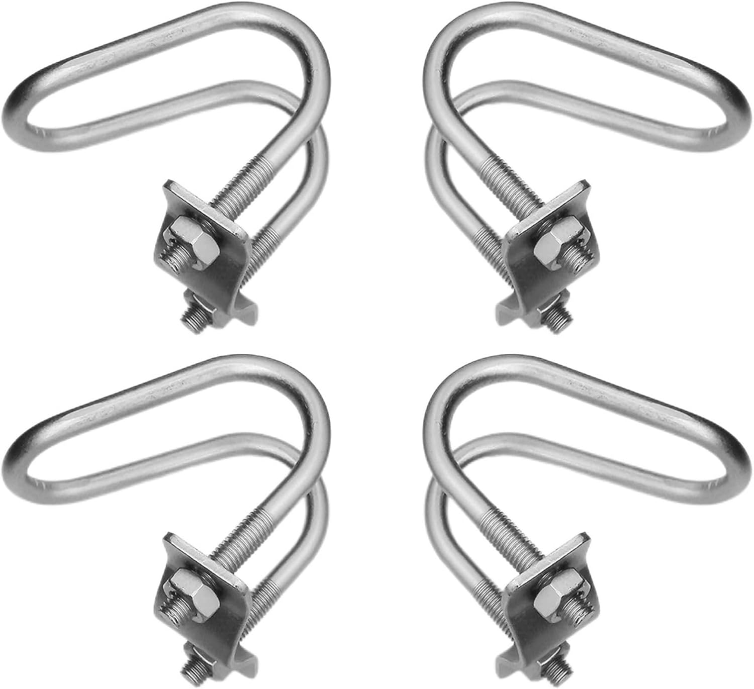 6 Pcs Cross-Connector Pipe Clip Galvanized Steel Cross Pipe Clamp Cross Tube Buckle Fits Pipes OD 1' and 1' - Dependable Stability Guaranteed!