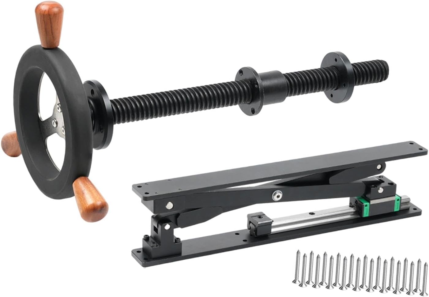Generic Bench Screw Leg Vise Heavy Duty Easy to Install Premium with Handwheel, Black