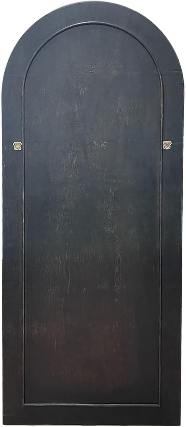 Tov Furniture Tanya Black Rattan 70' Floor Mirror