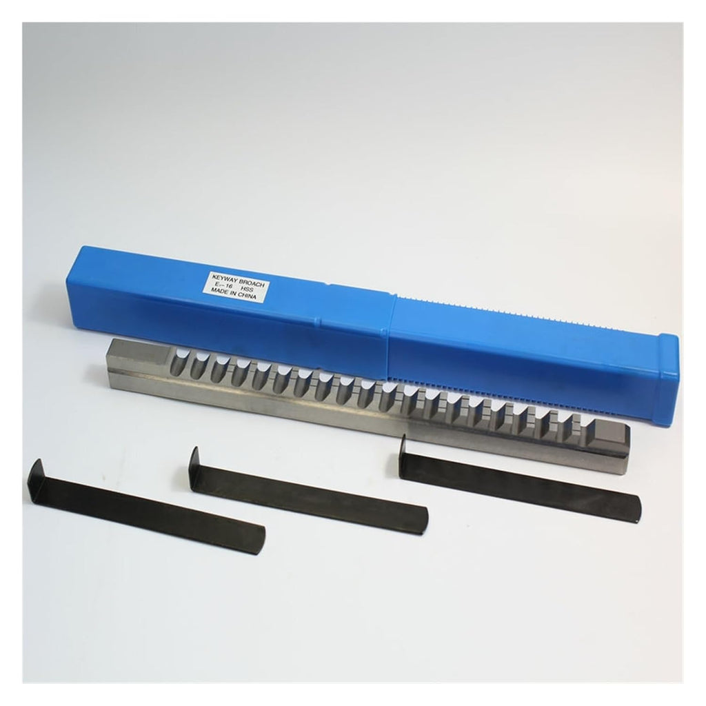 E-16MM E-18MM Push-Type Keyway Broach 5/8 3/4 High-Speed Steel Broach Cutting Tool for CNC Router Metalworking Heat Resistance(E1-16mm)