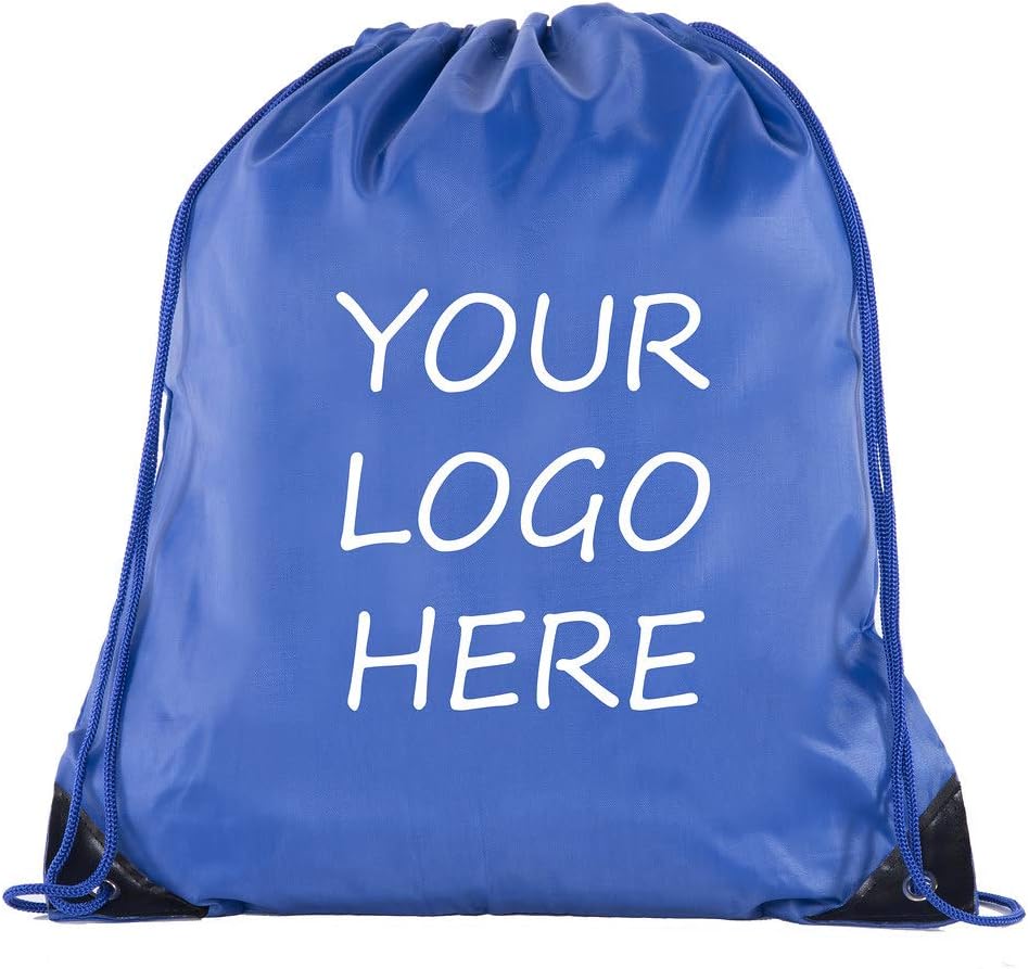 Mato & Hash Custom Bags With Your Logo | 50PK Promotional Drawstring Backpack - 50PK Royal CE2500
