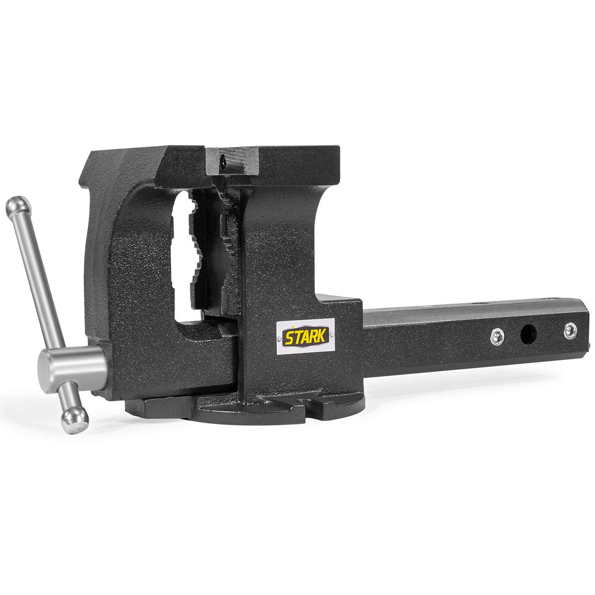 Stark USA 2-in-1 Tow Hitch Truck Vise 6' Bench Vise Fits Standard 2' Hitch Receiver Bench Mount Trailer Portable Work Vise Truck Trailer Receiver Portable Work