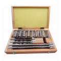 Keyway Broach Sets 22Pcs HSS Metric Industrial Tools for Lathe B-4mm, B-5mm, C-6mm, C-8mm Keyway Size High Precision Cutting