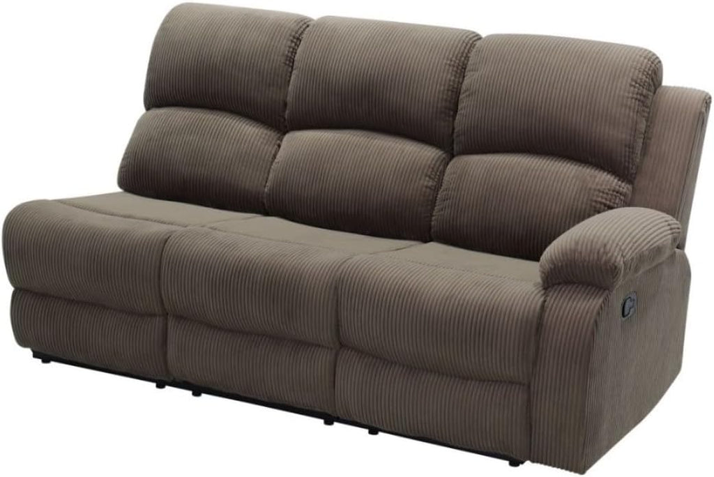 Reclining Sectional Sofa Set, L Shaped Recliner Couch with Cup Holder and Storage Console for Home Theater & Living Room, Camel