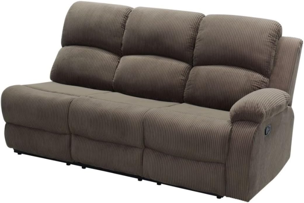 Reclining Sectional Sofa Set, L Shaped Recliner Couch with Cup Holder and Storage Console for Home Theater & Living Room, Camel