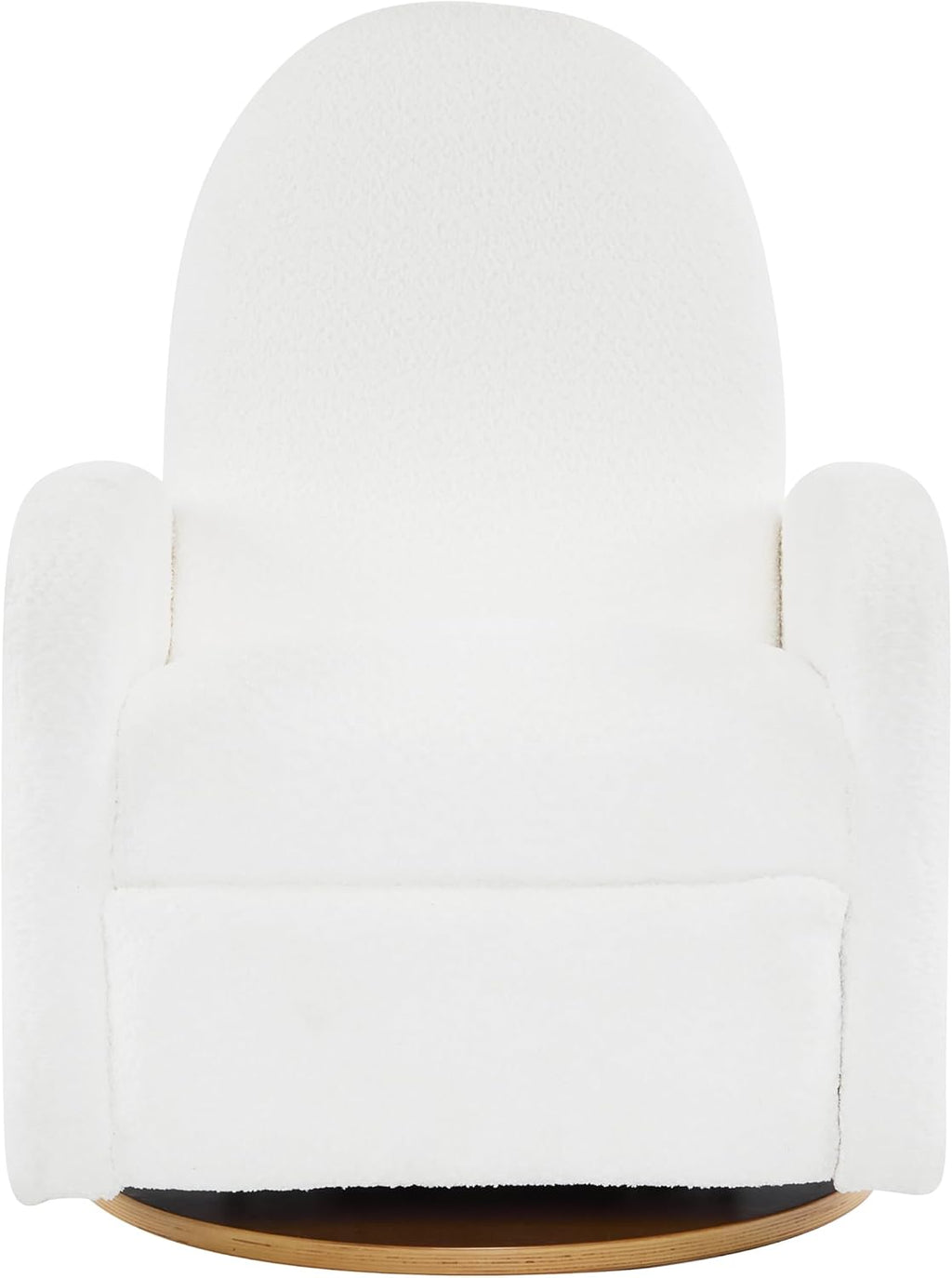 Christopher Knight Home Sidney Boucle Fabric Upholstered 360° Swivel Chair, Push-Back Recliner, Solid Wood Glider Recliner with Rotation, Living Room Lounge Chair, Adjustable Backrest, Milky White