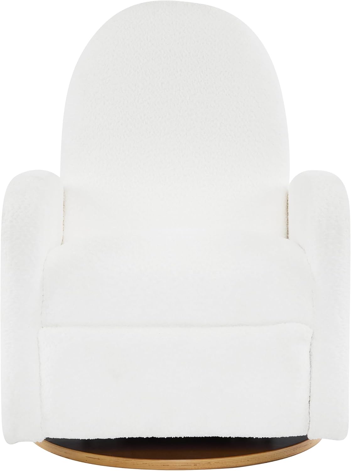 Christopher Knight Home Sidney Boucle Fabric Upholstered 360° Swivel Chair, Push-Back Recliner, Solid Wood Glider Recliner with Rotation, Living Room Lounge Chair, Adjustable Backrest, Milky White