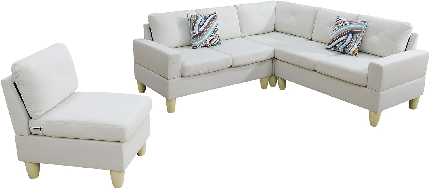 Max Sectional Sofa Set for Living Room, Apartment, Guest Room, playroom and Office