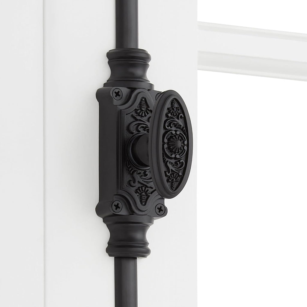 Signature Hardware 955211-1.75 Helmina 72 Inch Tall Window Cremone Security Bolt - Matte Black