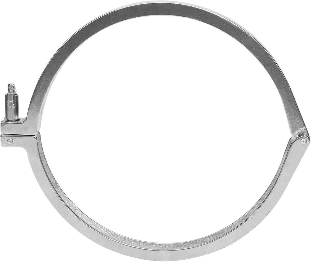 DERNORD Single Pin Heavy Duty Tri Clamp Stainless Steel 304 with Wing Nut for Ferrule TC with 1PC Silicone Gasket (12 inch Tri Clamp+Silicone Gasket)