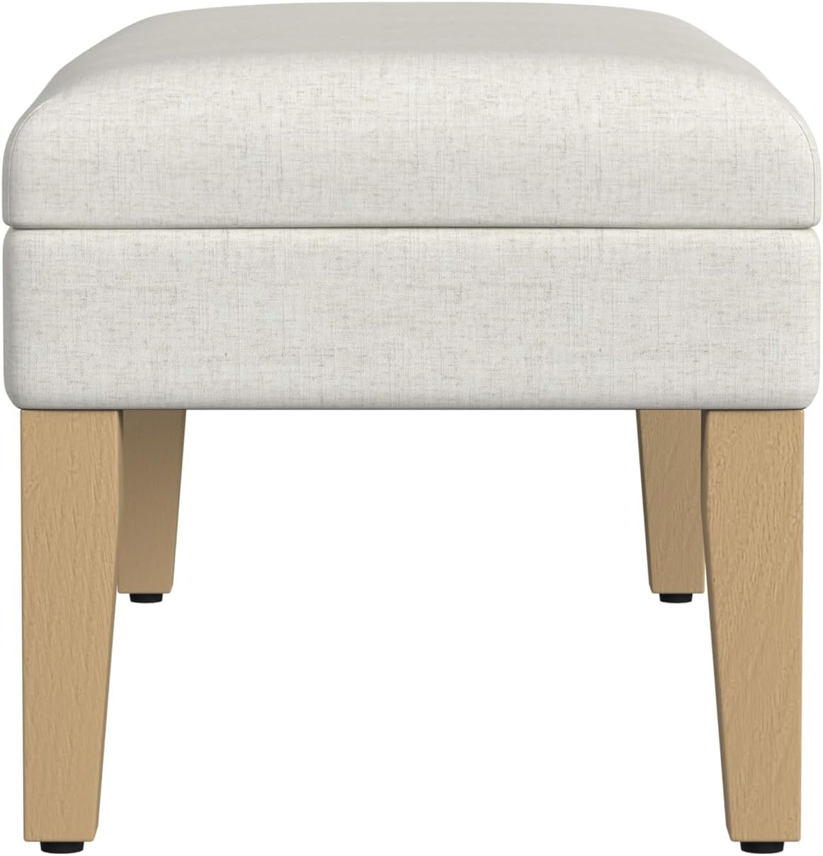 HomePop 40' Decorative Storage Ottoman Bench - Cream Textured Woven