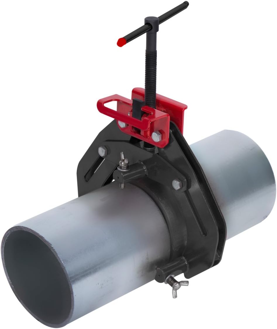 Steelman 6-inch Ultra Clamp Pipe Clamp for Welding, 2 to 6-inch Pipes, Quick-Release Button, T-Handle Rapid Adjustment, Pipe Alignment Tool