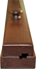 RRD Quilt Hanger for Wall for Display (84') Amish Made Wooden Quilt Rack Wall Mount - Rustic Tapestry Quilt Wall Hangers (Maple Wood, Coffee Stain, 84' Long)
