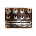 22PCS Push-Type Keyway Broach Set Inch Sized High Speed Steel Keyway Cutting Tool for CNC Lathe Heat Resistance