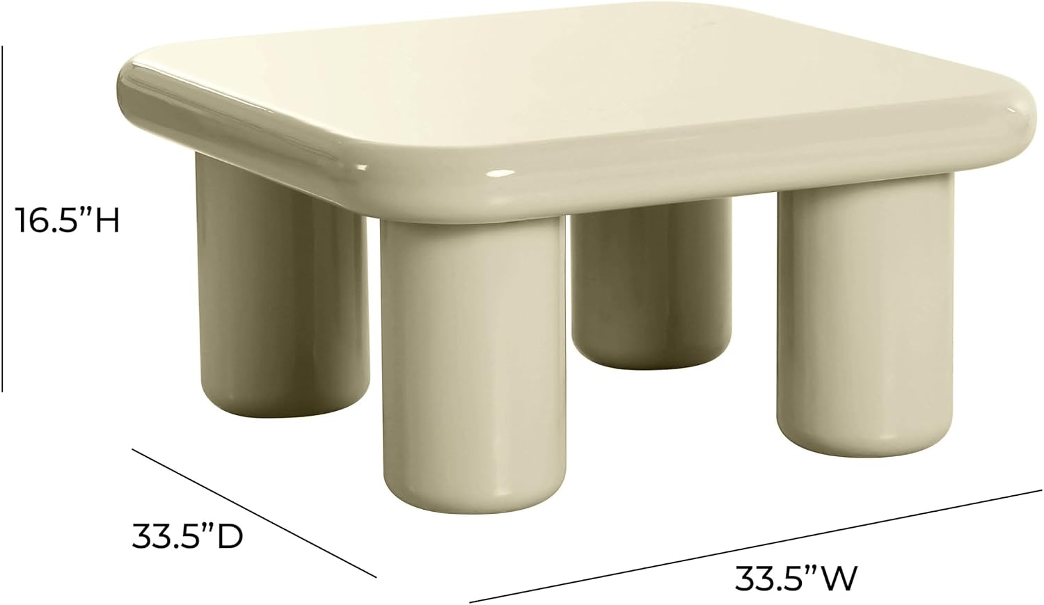 Tov Furniture Memphis Cream Coffee Table