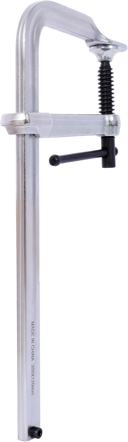Heavy-Duty Steel Bar & F Clamp Set - Professional Drop Forged Clamps for Welding, Woodworking, Metalworking, DIY Crafts (12 inch x 4-3/4 inch Pack of 4)
