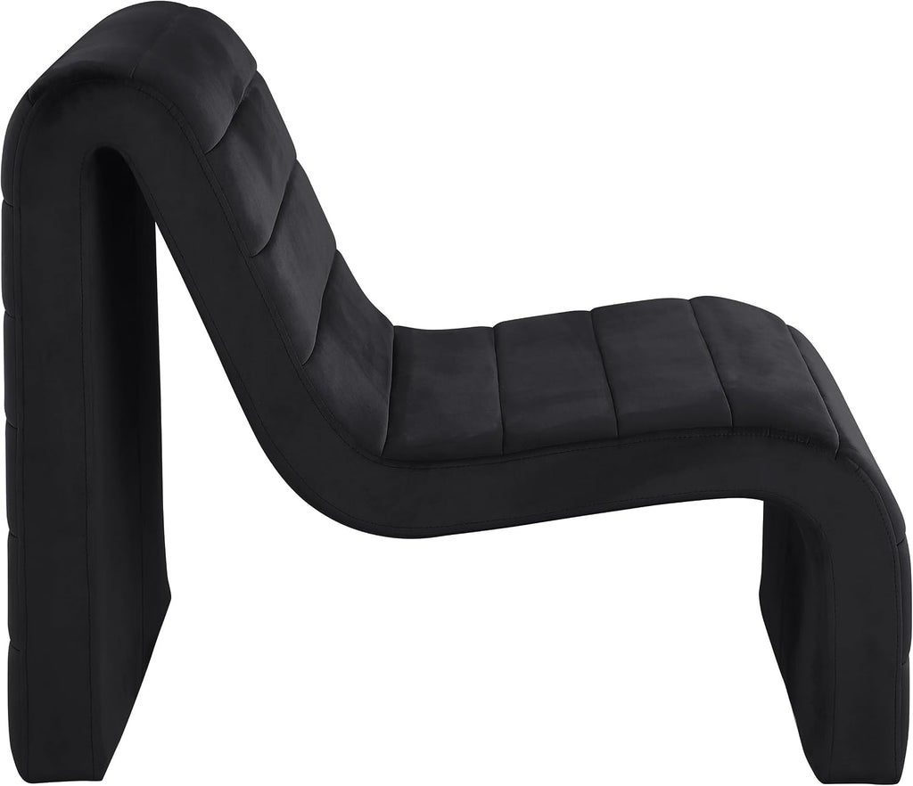 Meridian Furniture Ivy Black Velvet Accent Chair