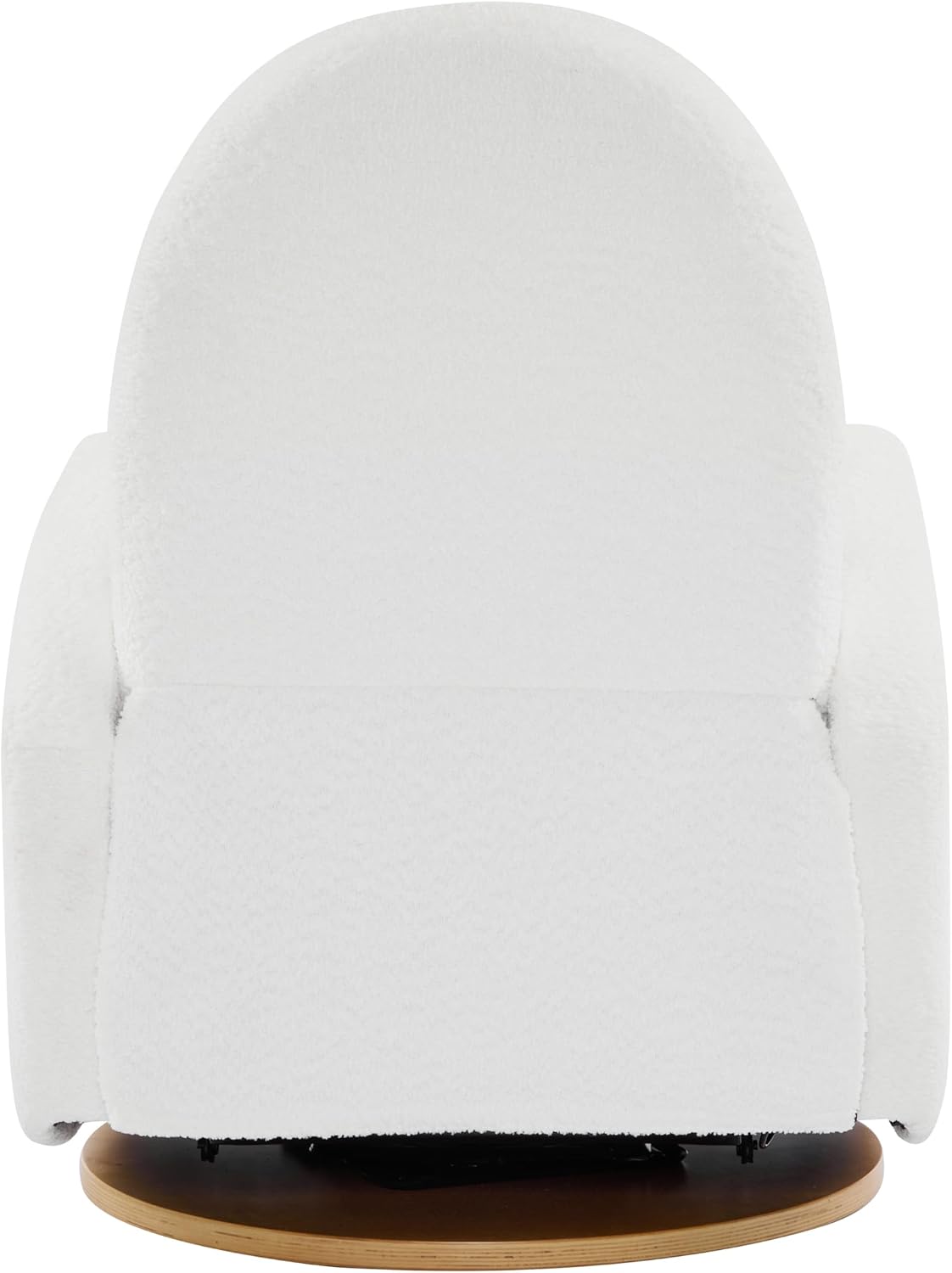 Christopher Knight Home Sidney Boucle Fabric Upholstered 360° Swivel Chair, Push-Back Recliner, Solid Wood Glider Recliner with Rotation, Living Room Lounge Chair, Adjustable Backrest, Milky White