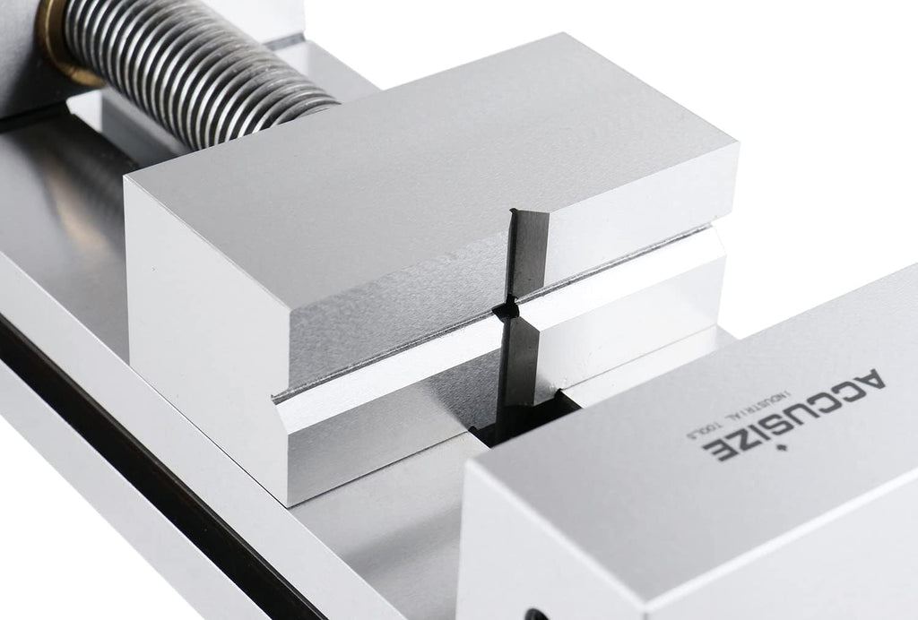 Accusize Industrial Tools 4'' Precision Toolmakers Vise Hardened and Ground 0.0002'', 0235-0312 | Accuracy 0.0002', V-Groove Jaw, Hardened and Ground, HRC58-62